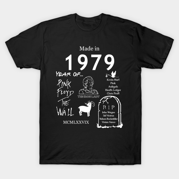 Made in 1979 T-Shirt by Jambo Designs